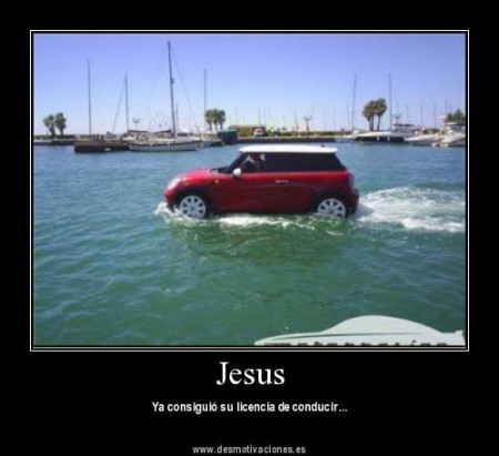 Jesus y su auto